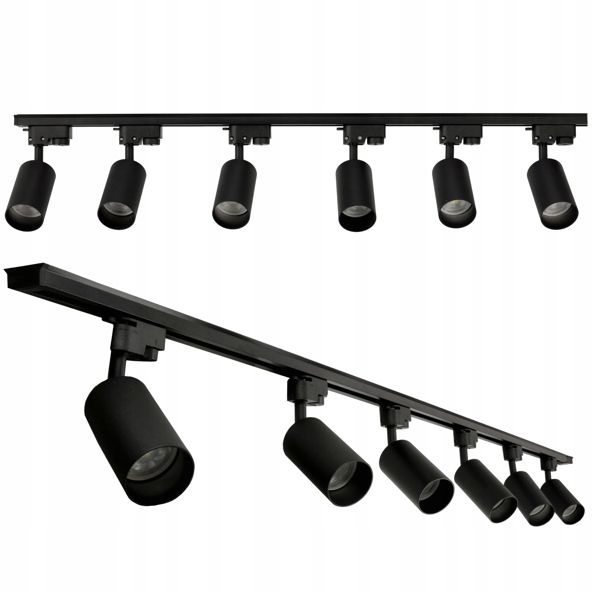 Szynoprzewód Led 6x reflektor GU10 szyna track 2m Oświetlenie Szynowe