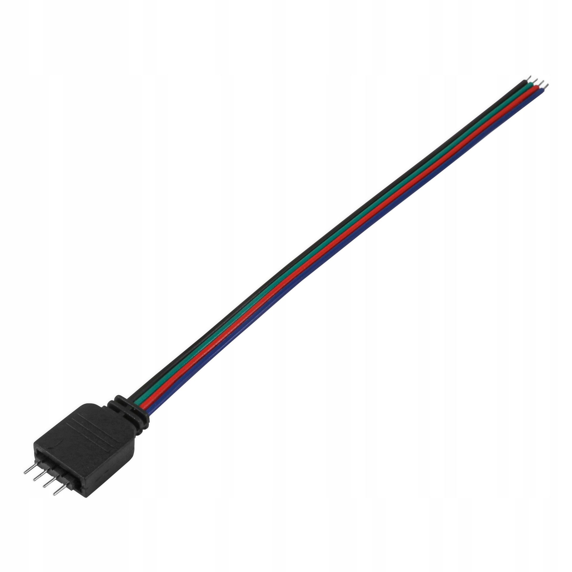 Złączka taśmy Led 10mm kabel sterownik 4-pin męska
