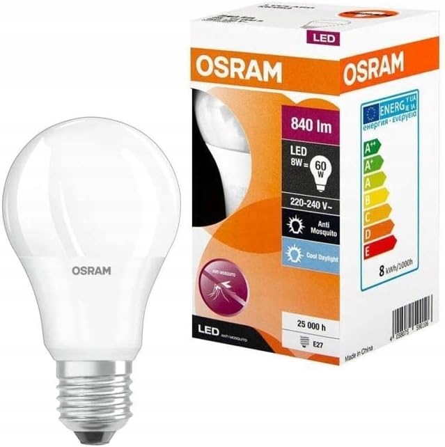 Osram żarówka Led odstraszająca owady 8W E27 2700K-6500K