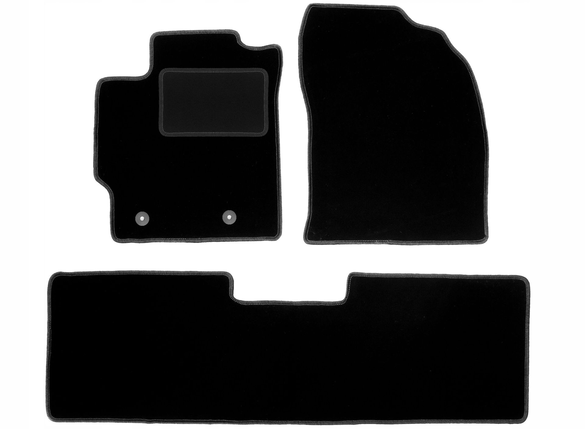 dywaniki czarne do: Toyota Corolla E16 sedan, hatchback 2013-2019