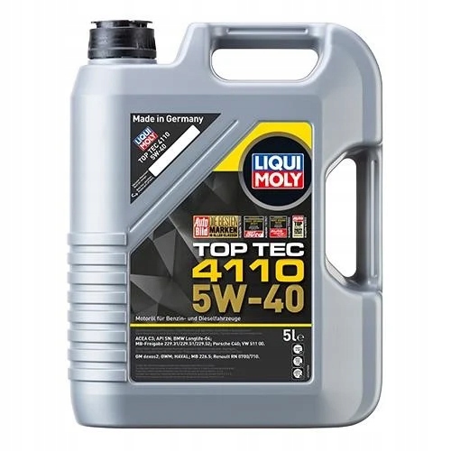 Olej Liqui Moly 5W40 5L Top Tec 4110 C3 Sn LL04 229.31 229.51 229.5