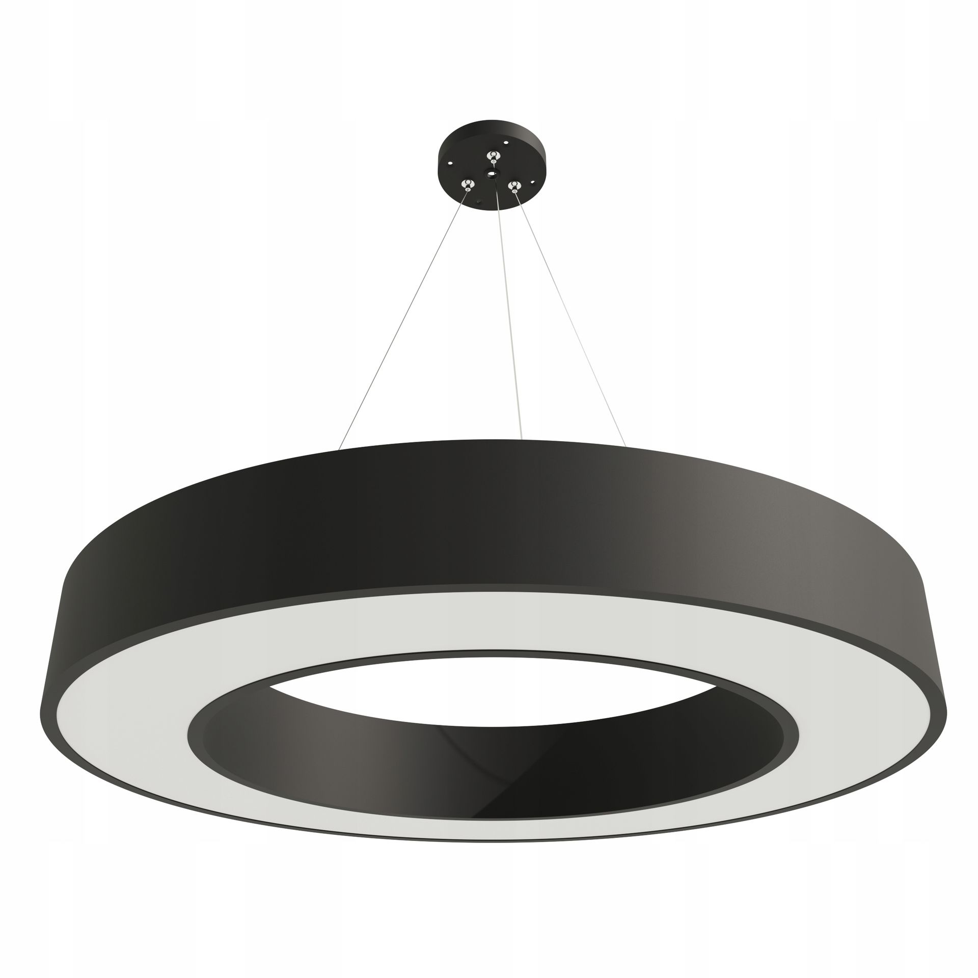 Lampa Sufitowa Plafon Led Wisząca Okrągła Biurowa Do Biura Natynk 40W 80cm