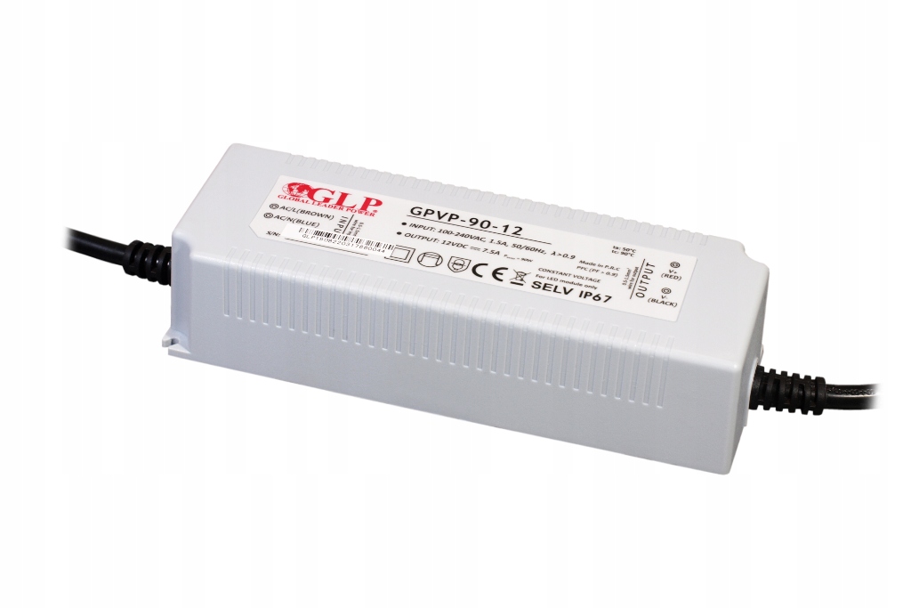 Zasilacz Glp 90W 7.5A 12V IP67 GPVP-90-12 .
