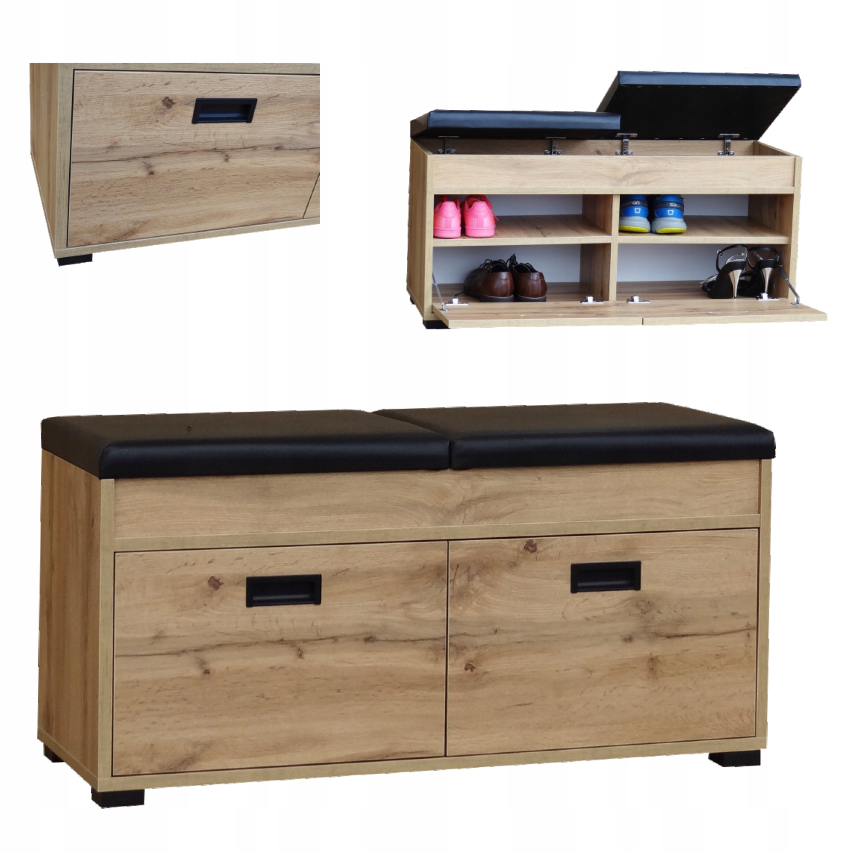 Szafka na buty z siedziskiem Półka na obuwie Regał szer.100cm Producent 411