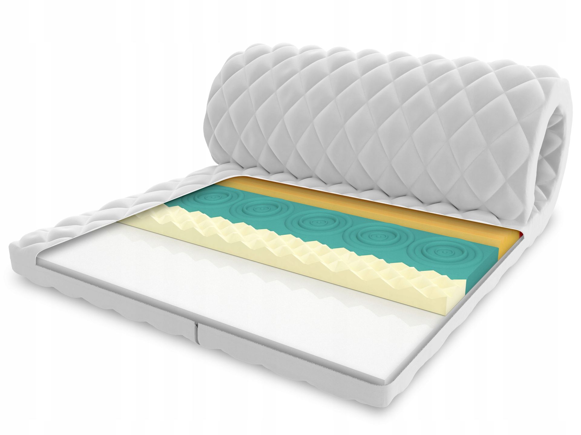 Materac nawierzchniowy 140x200 masujący Hr 6cm