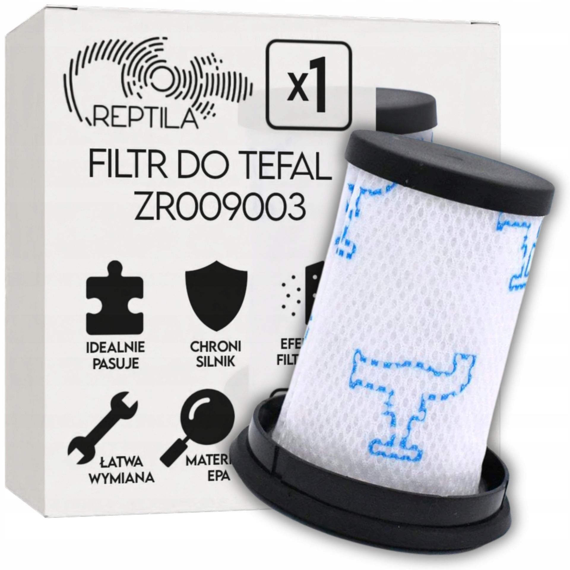 Filtr zmywalny do odkurzacza Tefal Air Force 360 Flex Air Force 760 Flex