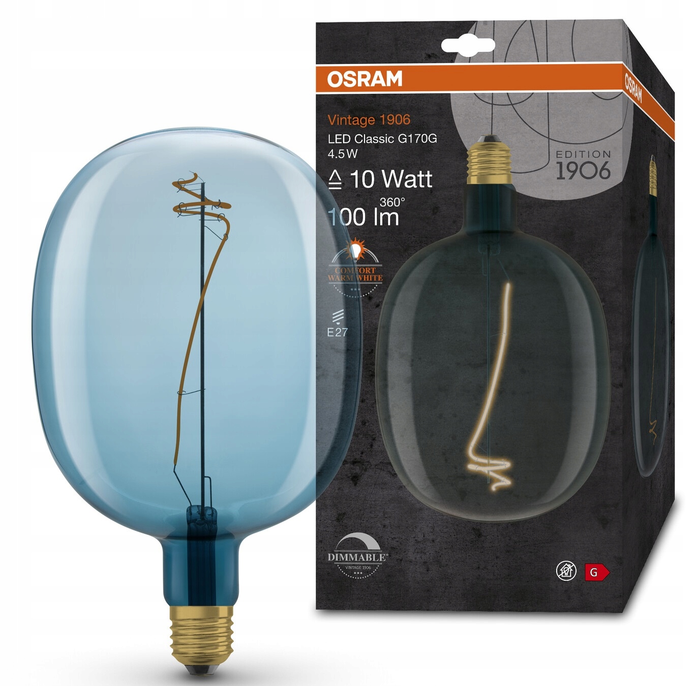 Osram Led żarówka Vintage Ballon 4.5W 1600K DIM