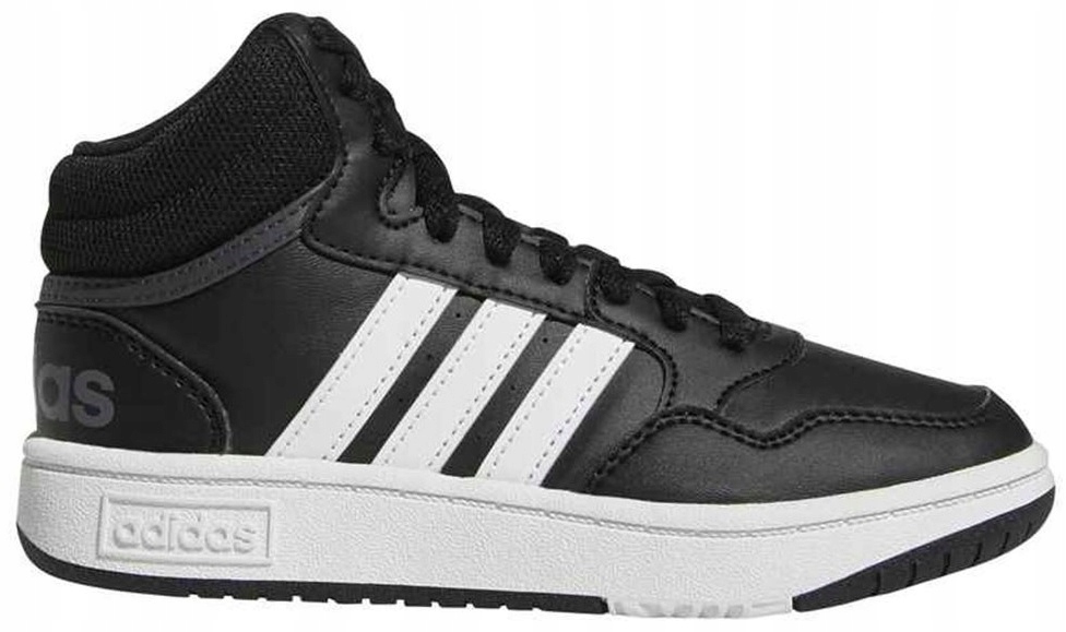 Buty Sportowe Adidas Hoops MID Skórzane Czarne GW0402