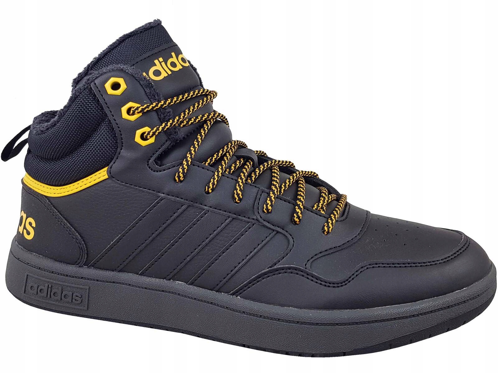 Adidas Hoops MID Buty Wysokie Czarne Ocieplane