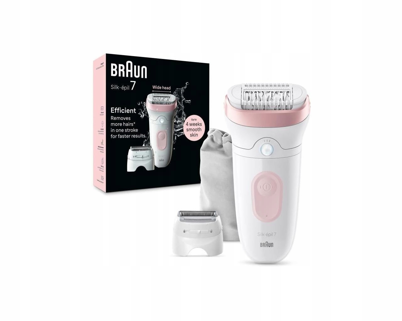 Depilator bezprzewodowy Braun Silk-Epil 7 akumulatorowy, Etui