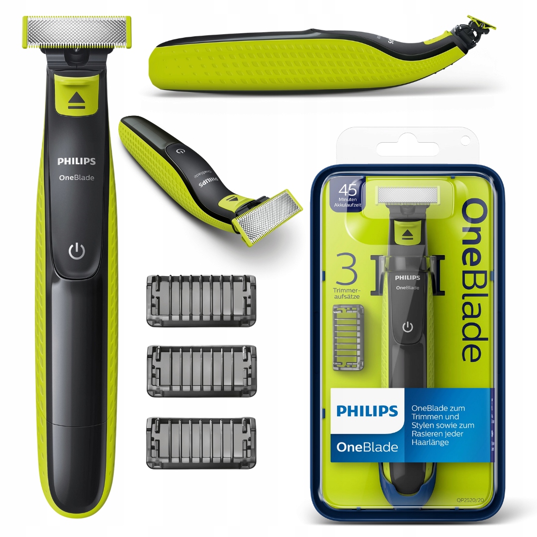 Męska Golarka Philips One Blade QP2520/20 do brody i zarostu
