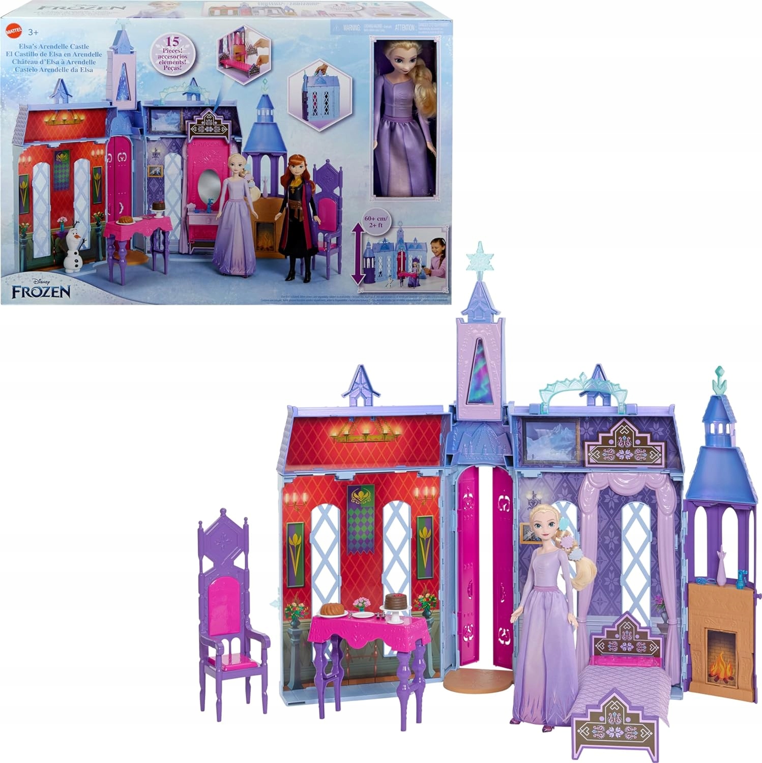 Disney Kraina Lodu 2 Zamek Arendelle Lalka Elsa HLW61