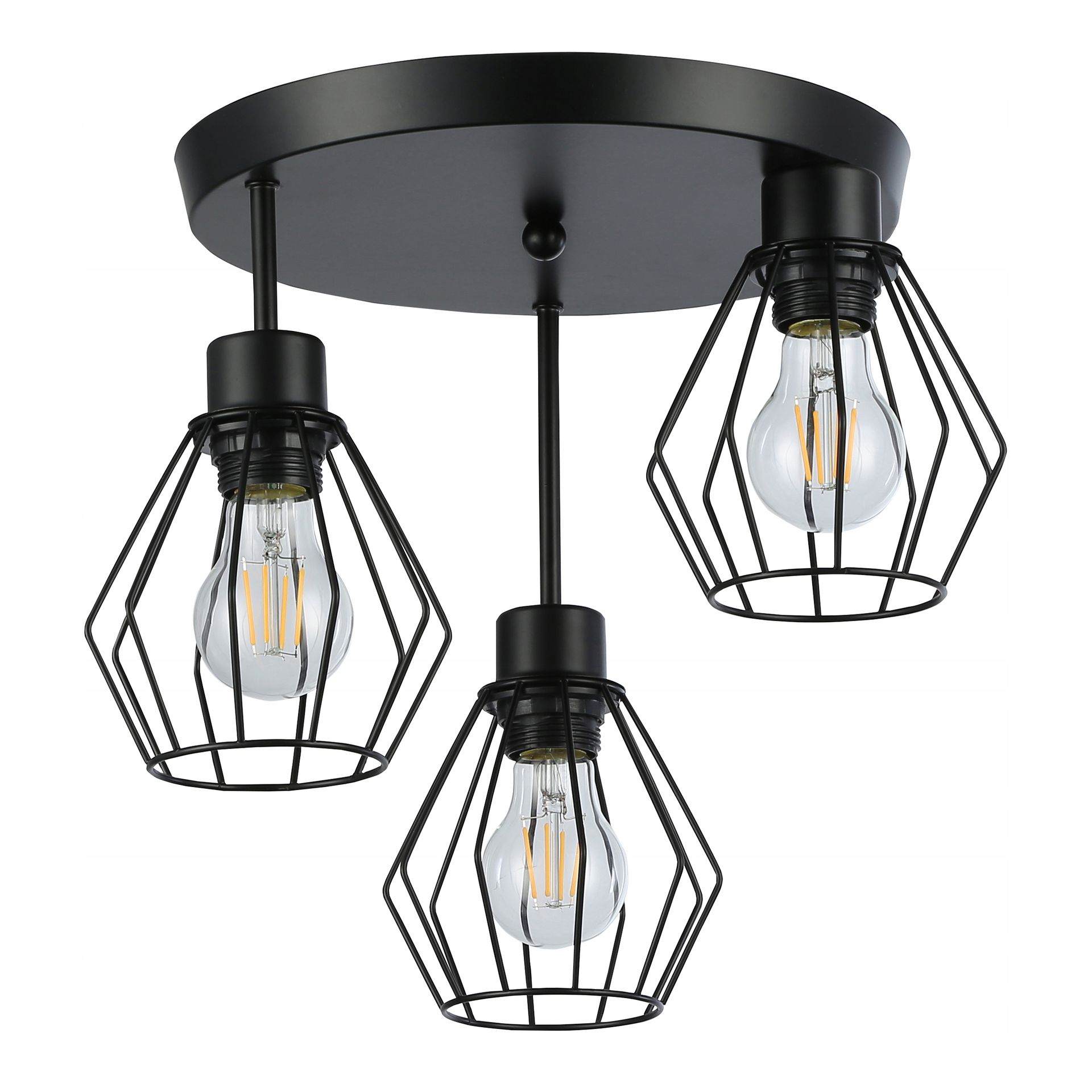 Lampa sufitowa wisząca żyrandol Led E27 oprawa Loft Brylant