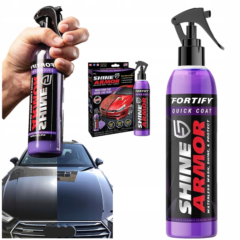 3W1 Polimerowo Ceramiczna Ochrona Lakieru Shine Armor Wosk Ceramiczny Wax