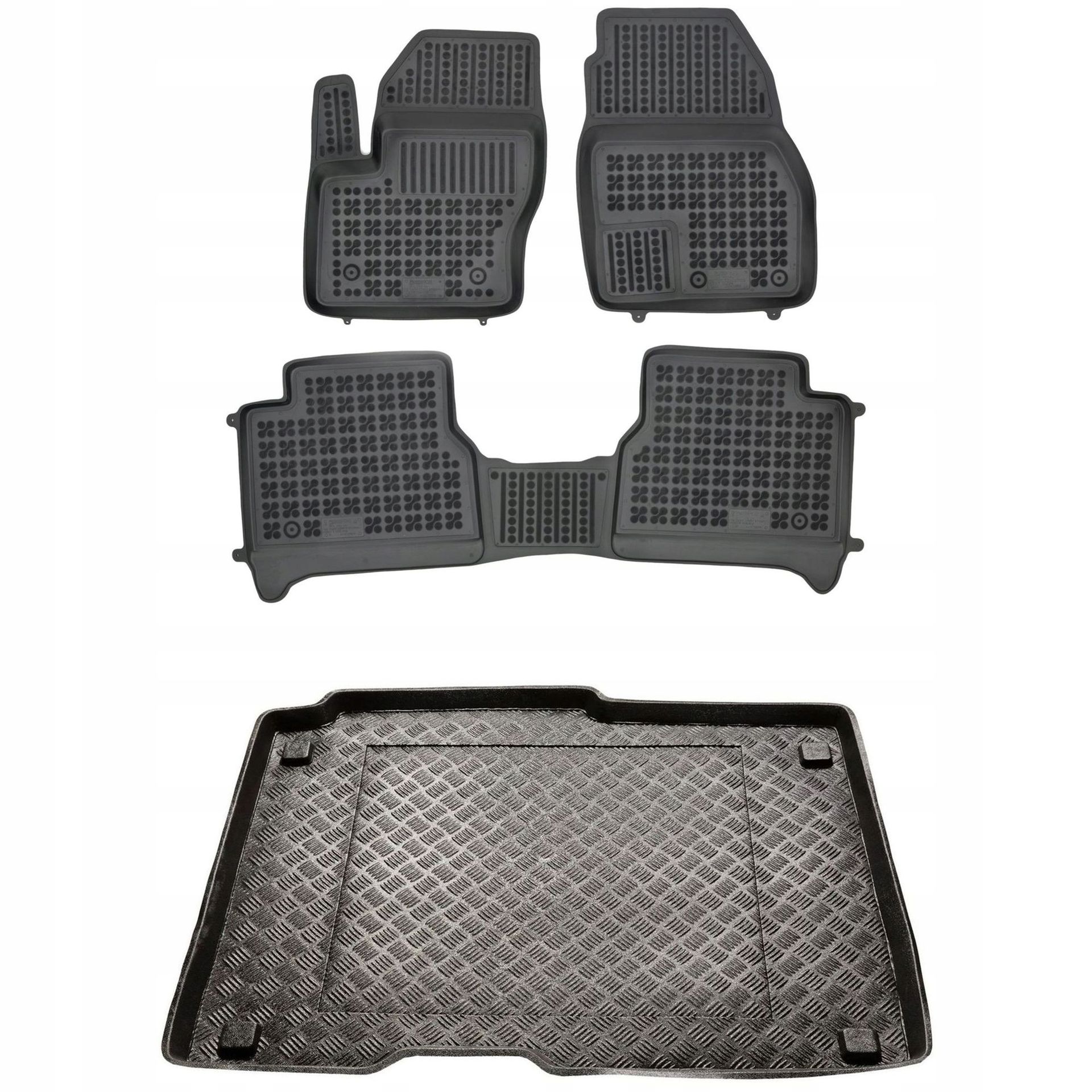 Zestaw dywaniki i mata Ford Tourneo Connect II 2013-2022 z dodatkowym wzmoc