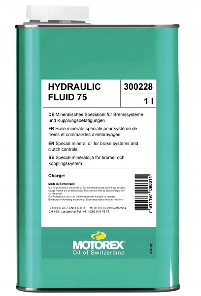 Olej hydrauliczny mineralny do hamulców Motorex Fluid 75 1L