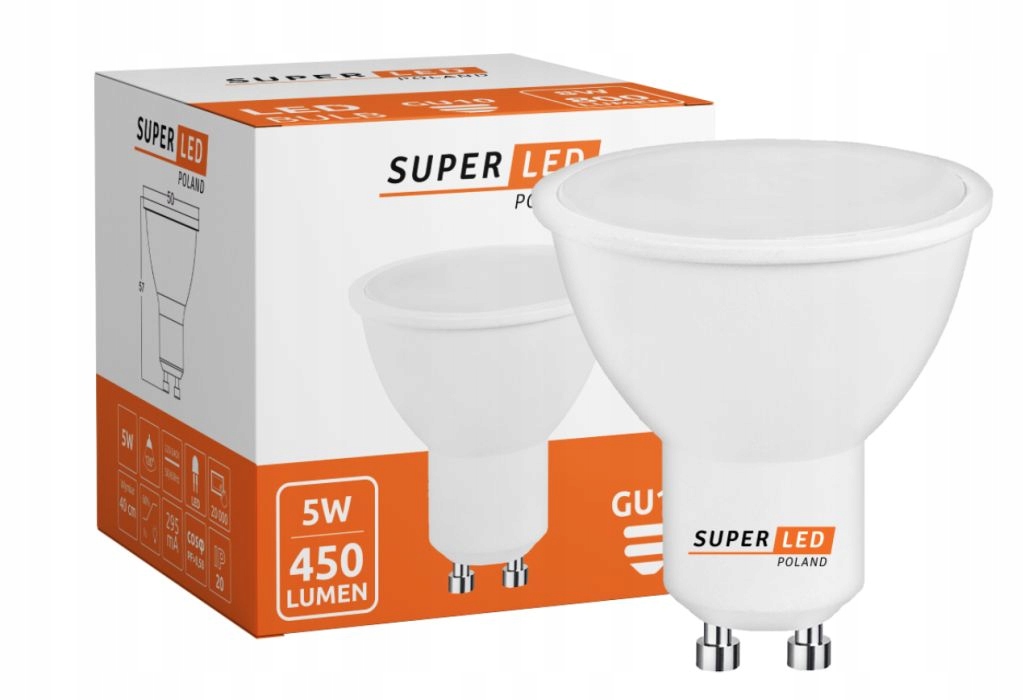Żarówka Led GU10 5W 2835 barwa neutralna