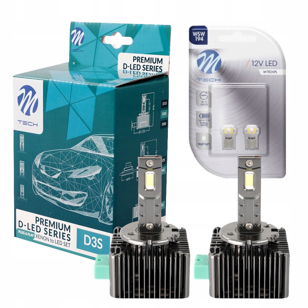 Zestaw Retrofit Xenon D3S Led 6000K 8400 lumen W5W Osram Led