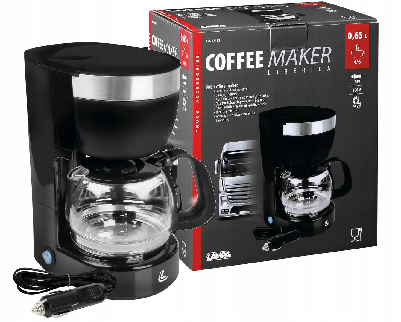 Ekspres samochodowy do kawy Arabica Tir 24V 300W