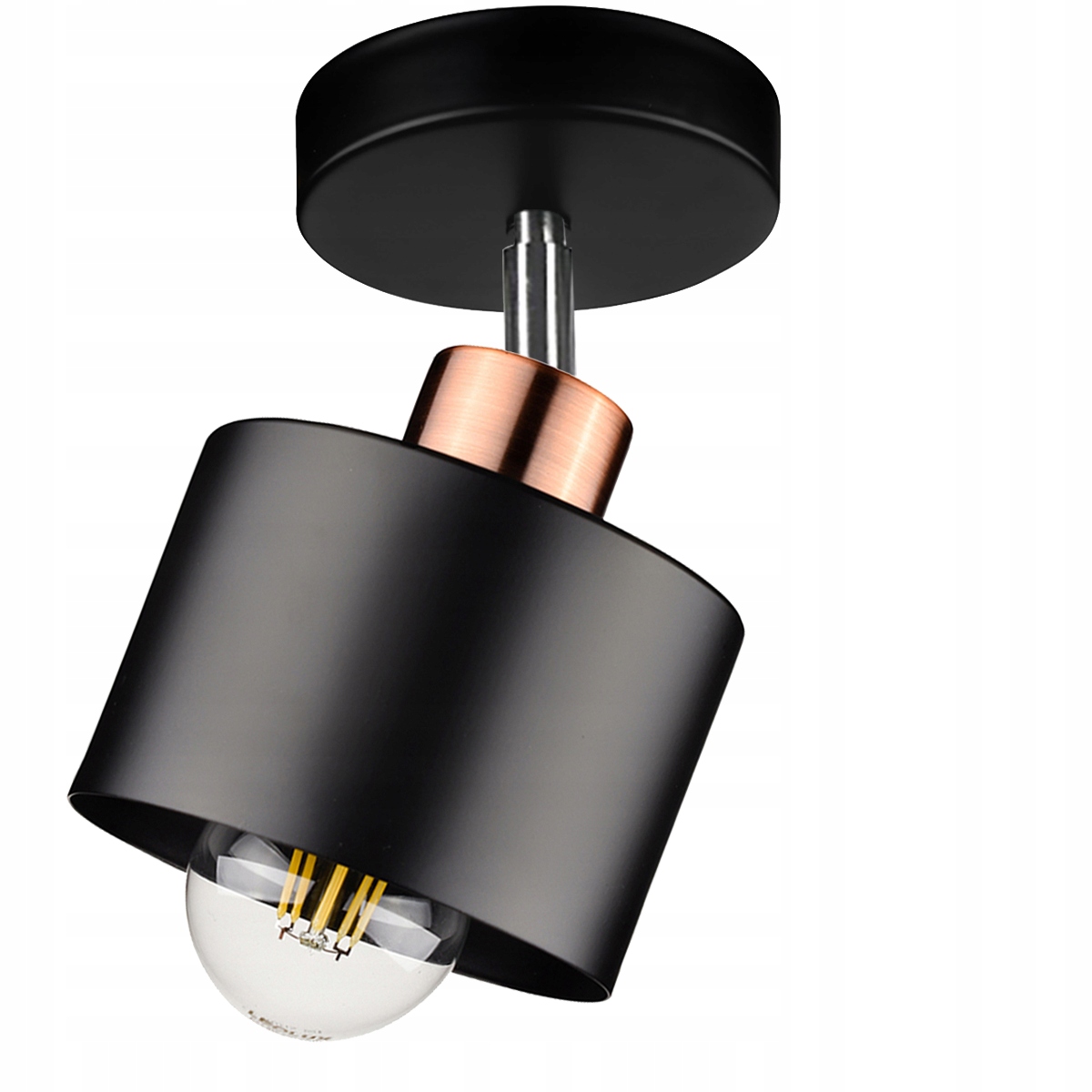 Lampa Wisząca Sufitowa Plafon Led Retro Edison