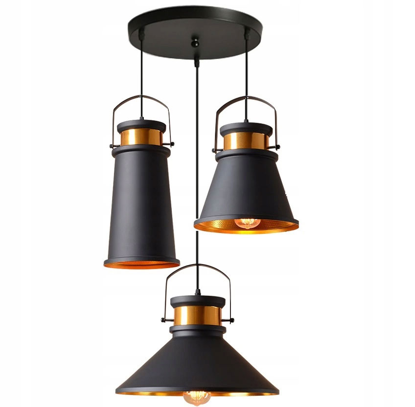 Lampa Wisząca Edison Loft Industrial Asti Abc Gold