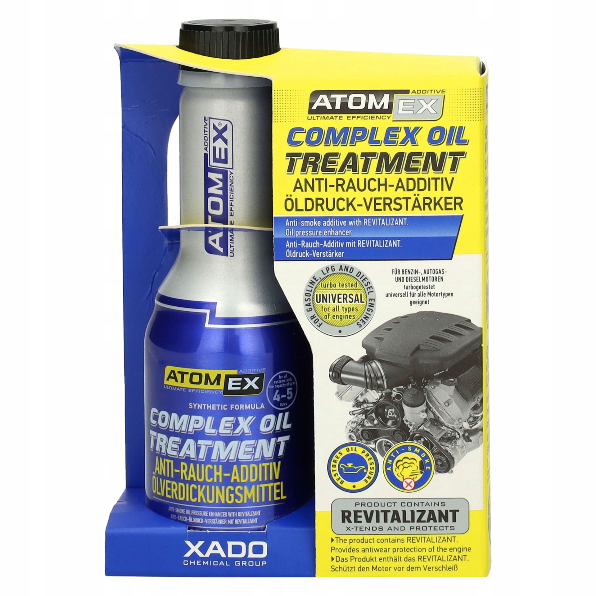 Dodatek do Oleju Silnikowego Xado Atomex Complex Przeciw Dymieniu 250ml