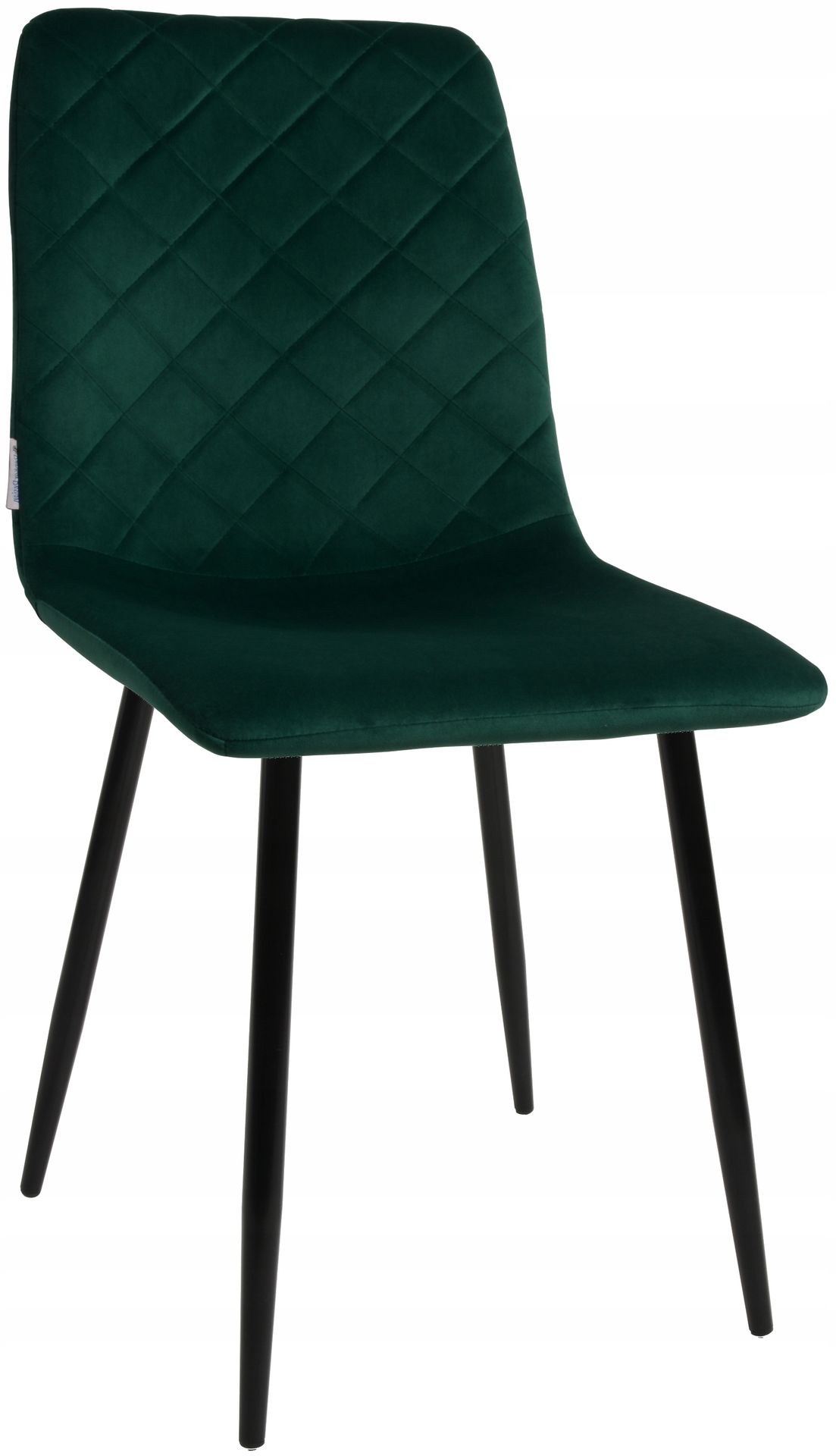 Krzesło Dankor Design Vita welur zieleń butelkowa