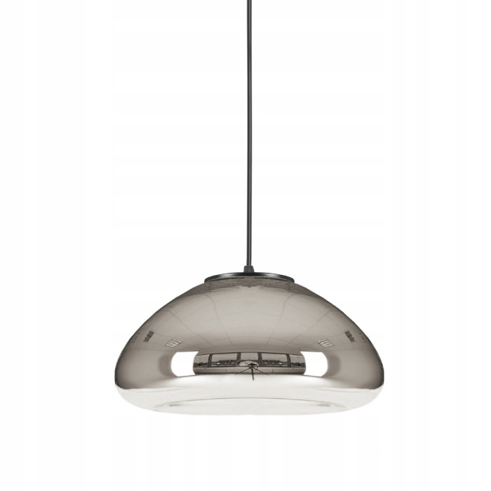 Lampa Sufitowa Wisząca Lustrzana Srebrna Chrome