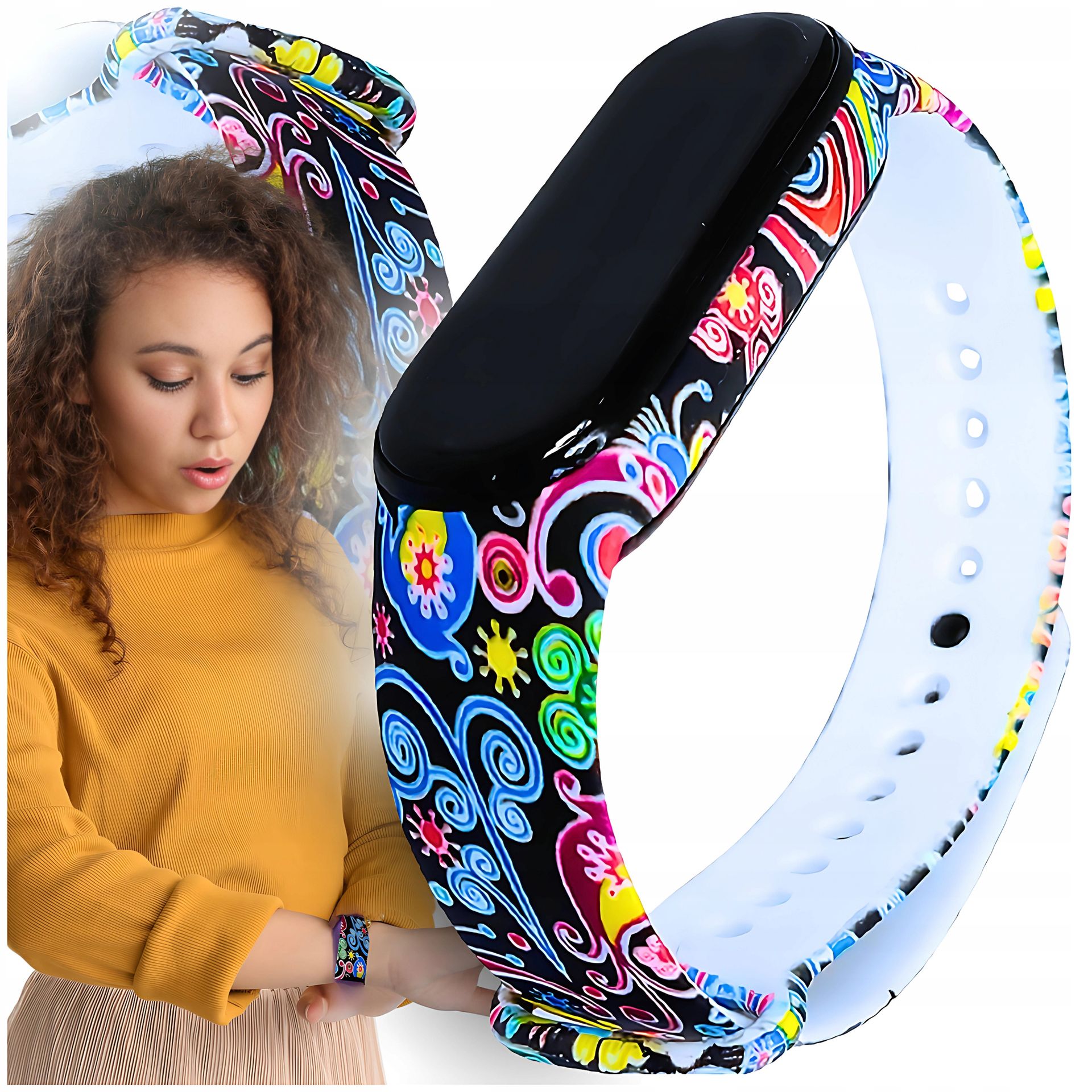 Opaska do Xiaomi MI Band 5 MI Band 6 Pasek do MI Band 7 -piękne
