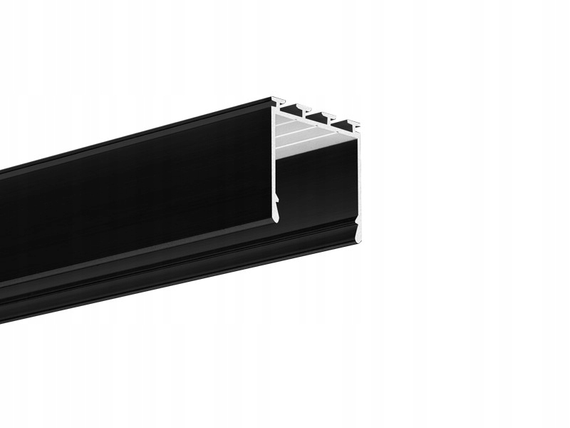 Profil Led aluminiowy Kluś Lipod anoda czarny 3m