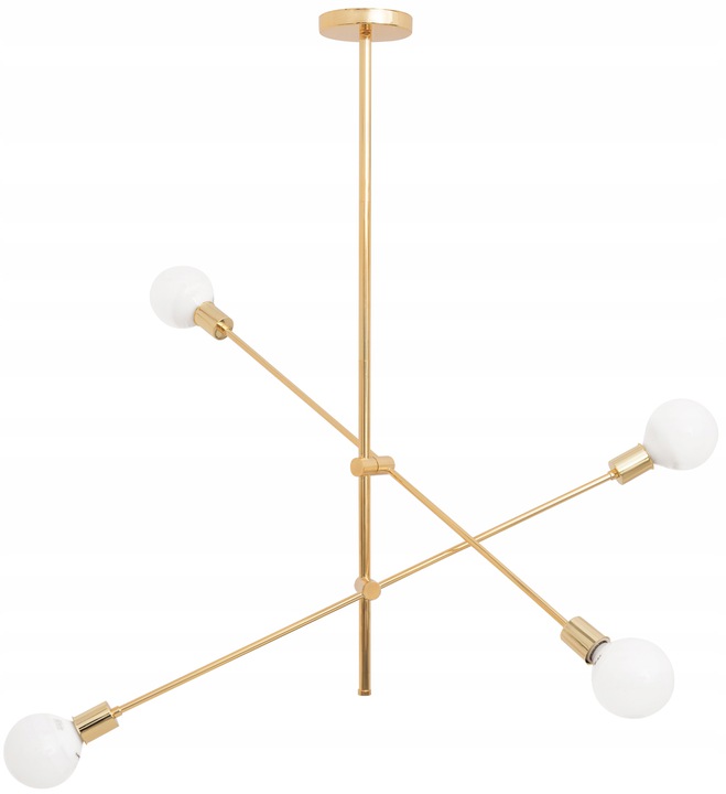 Lampa sufitowa żyrandol APP479 metal złota loft