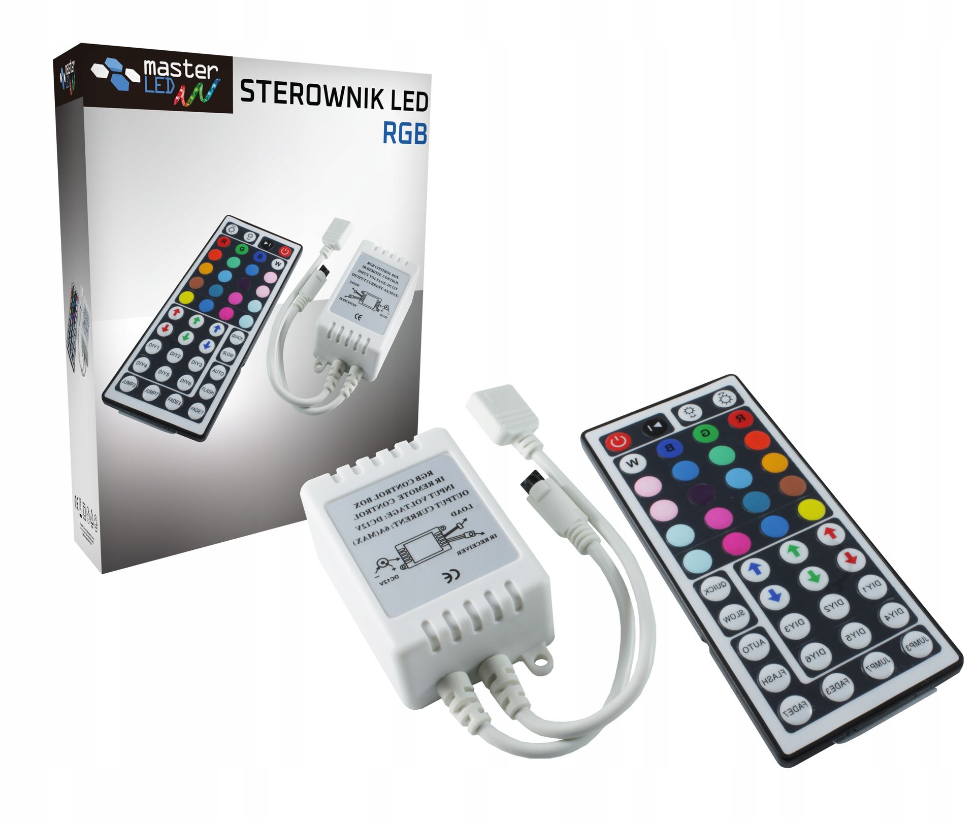 Sterownik Kontroler Rgb Pilot do taśm Led Ir 12V