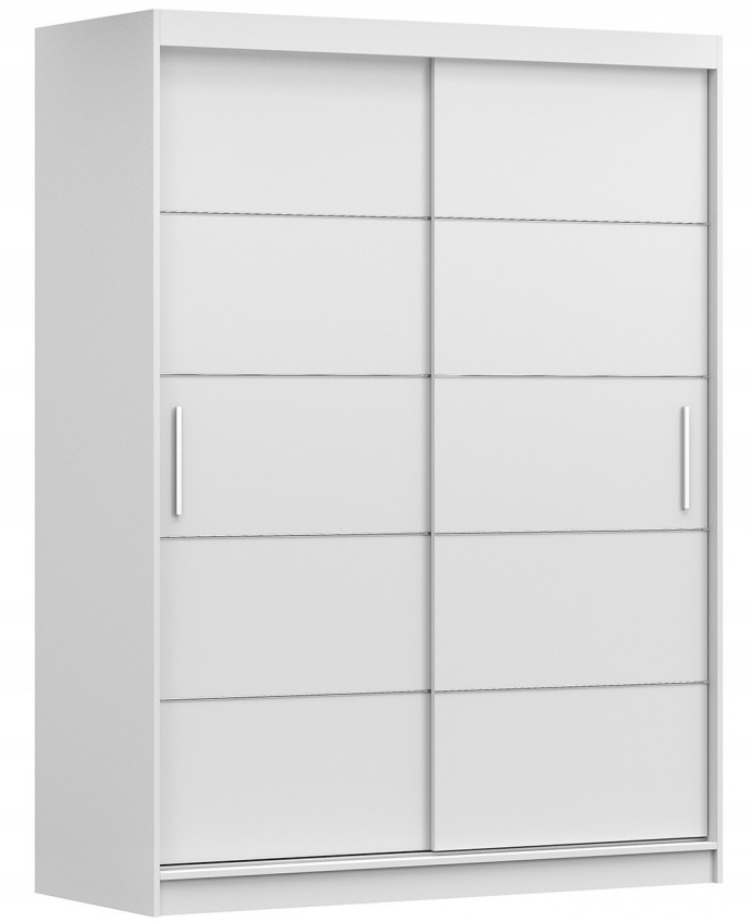 Szafa Przesuwna Vista 06 150 Szprosy pojemna półki drążek Biała Producent