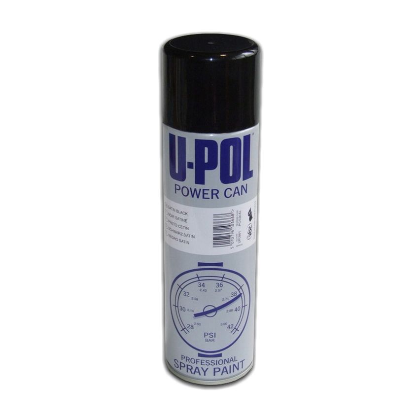 U-pol lakier czarny matowy spray 500ml