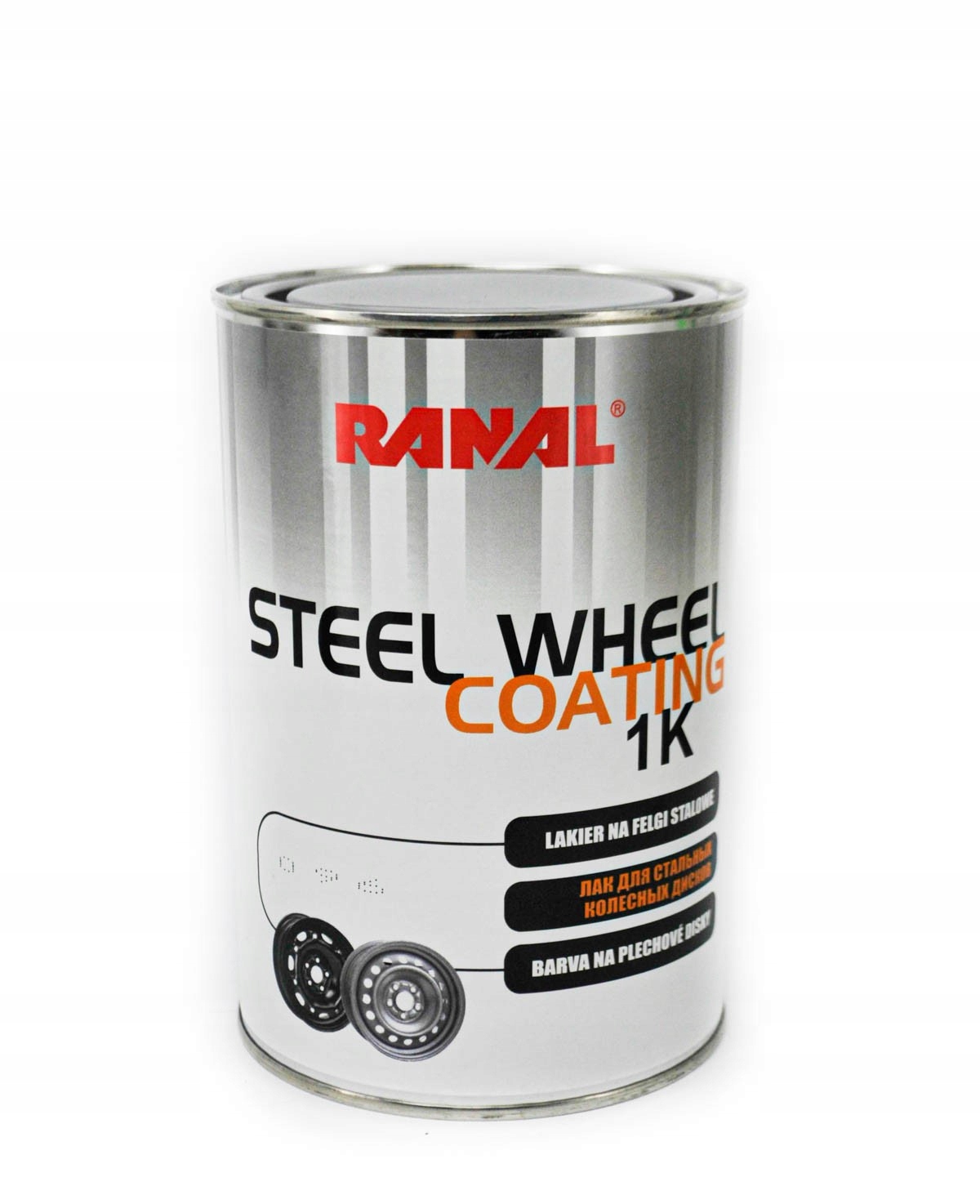 Gotowy lakier na felgi Ranal 096 Srebrny Drobne ziarno 800 ml