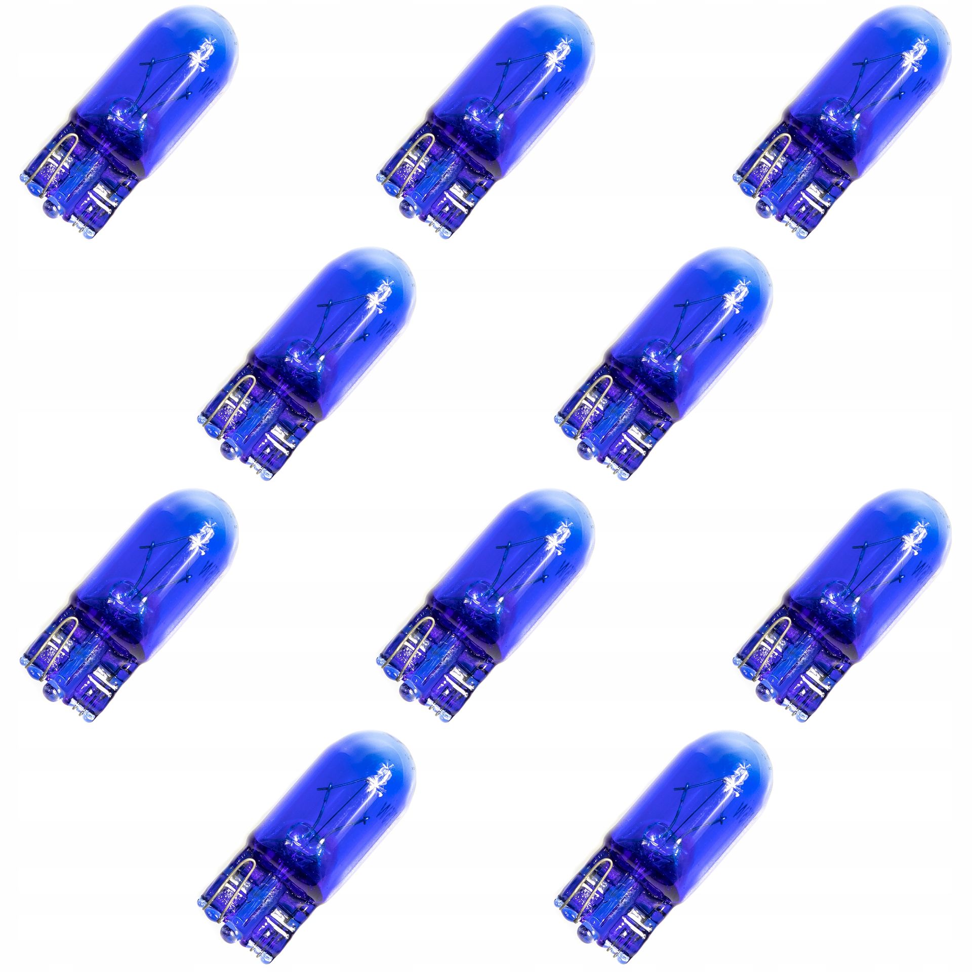 10x Żarówka W5W 12V Postojowa White Biała Xenon Gaz Zestaw