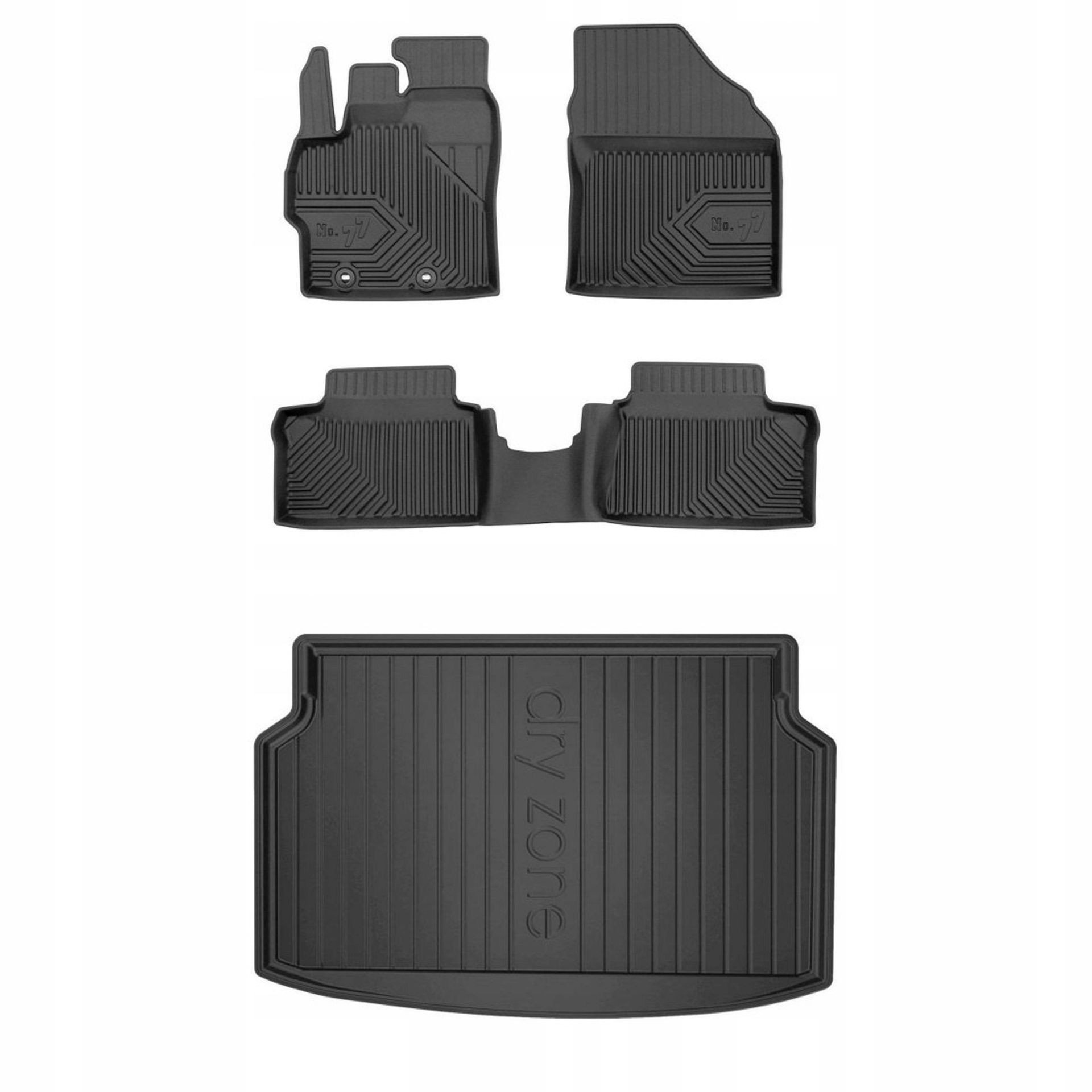 Gumowy zestaw dywaniki i mata Toyota Yaris IV od 2020 Hatchback, dolna podł