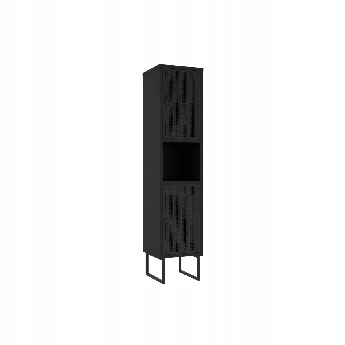 Słupek łazienkowy Fiora czarny 38 x 170 x 30 Nas