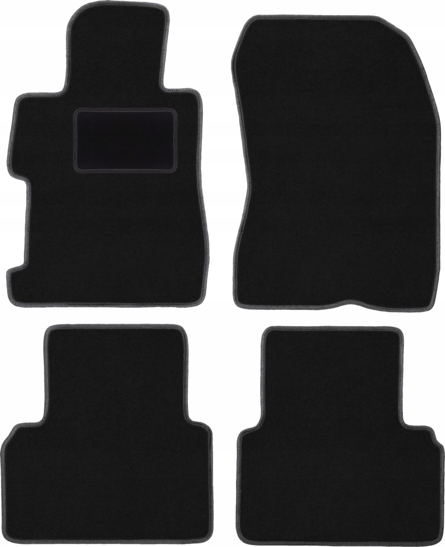 dywaniki czarne do: Honda Civic VIII 4D sedan 2006-2011