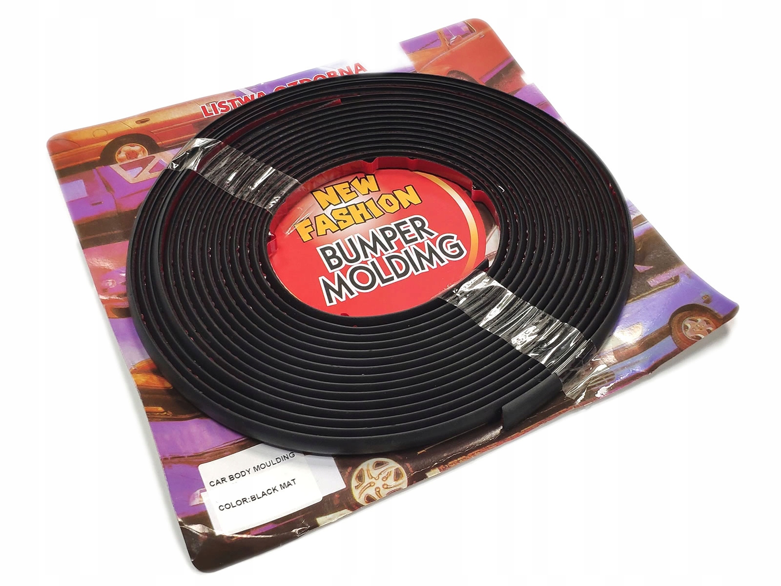 Listwa ozdobna taśma czarna matowa 12mm 8m