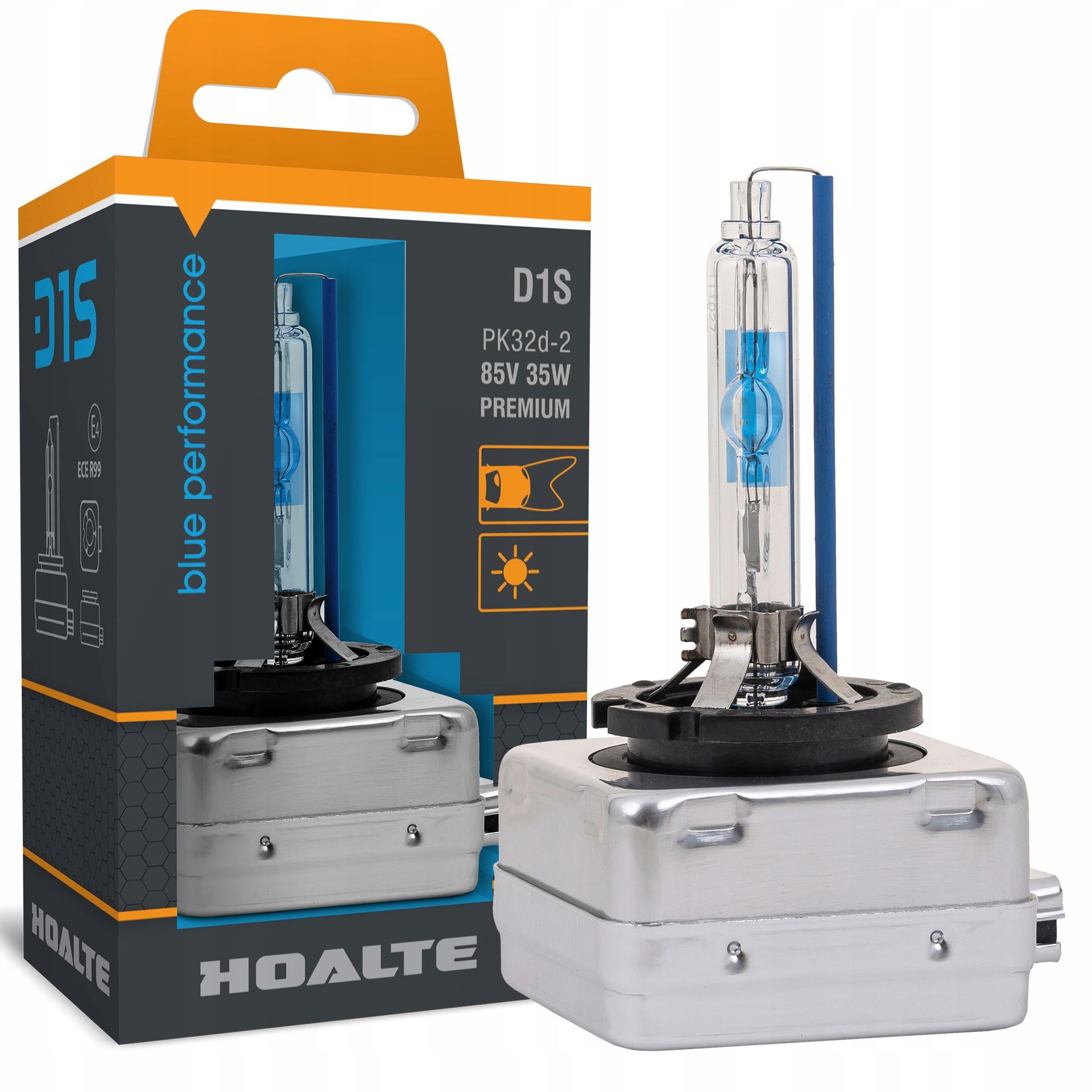 Xenon Żarnik Palnik Ksenon Hoalte Premium Blue Performance 6200K +100% D1S