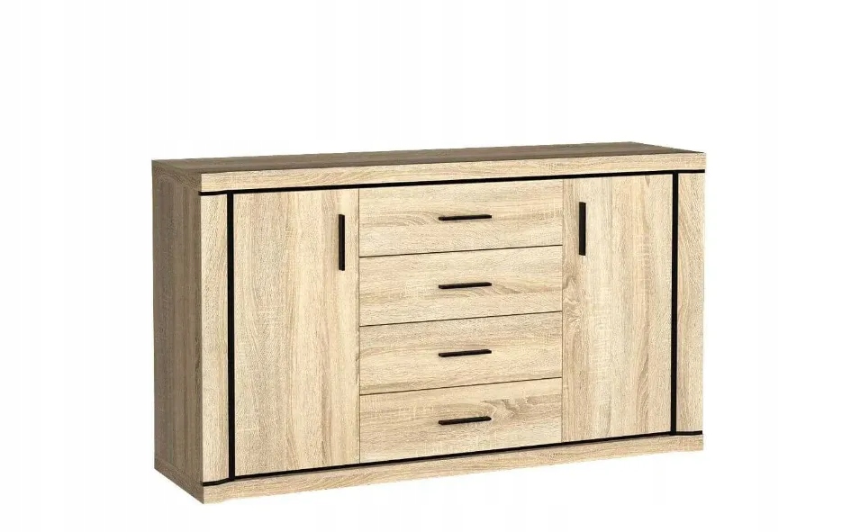 Komoda Dallas 157cm D1 dąb sonoma/dąb truflowy Dąb sonoma