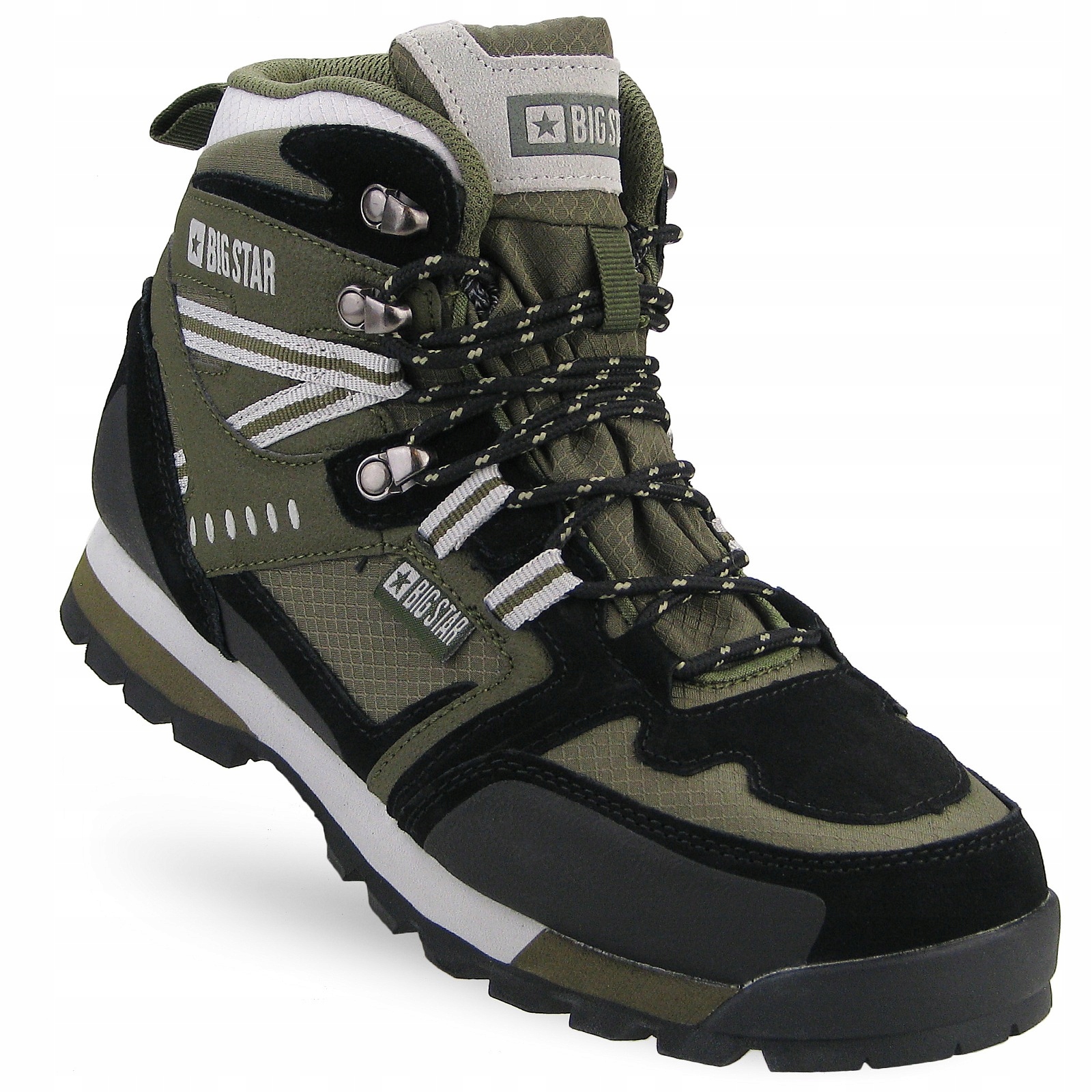 Trapery męskie Big Star II174226 khaki, skórzane, trekkingowe rozmiar 43