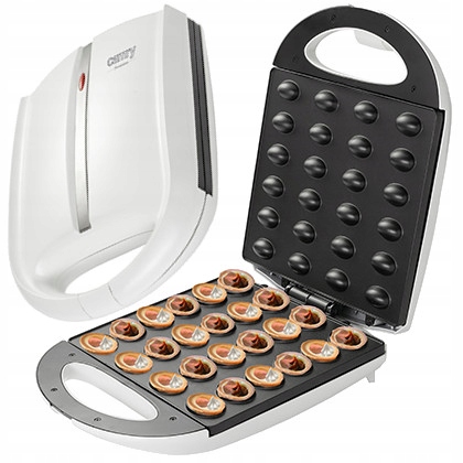 Opiekacz Do Orzeszków Ciastek Forma 24 szt Elektryczny Moc 1600W Biały XXL