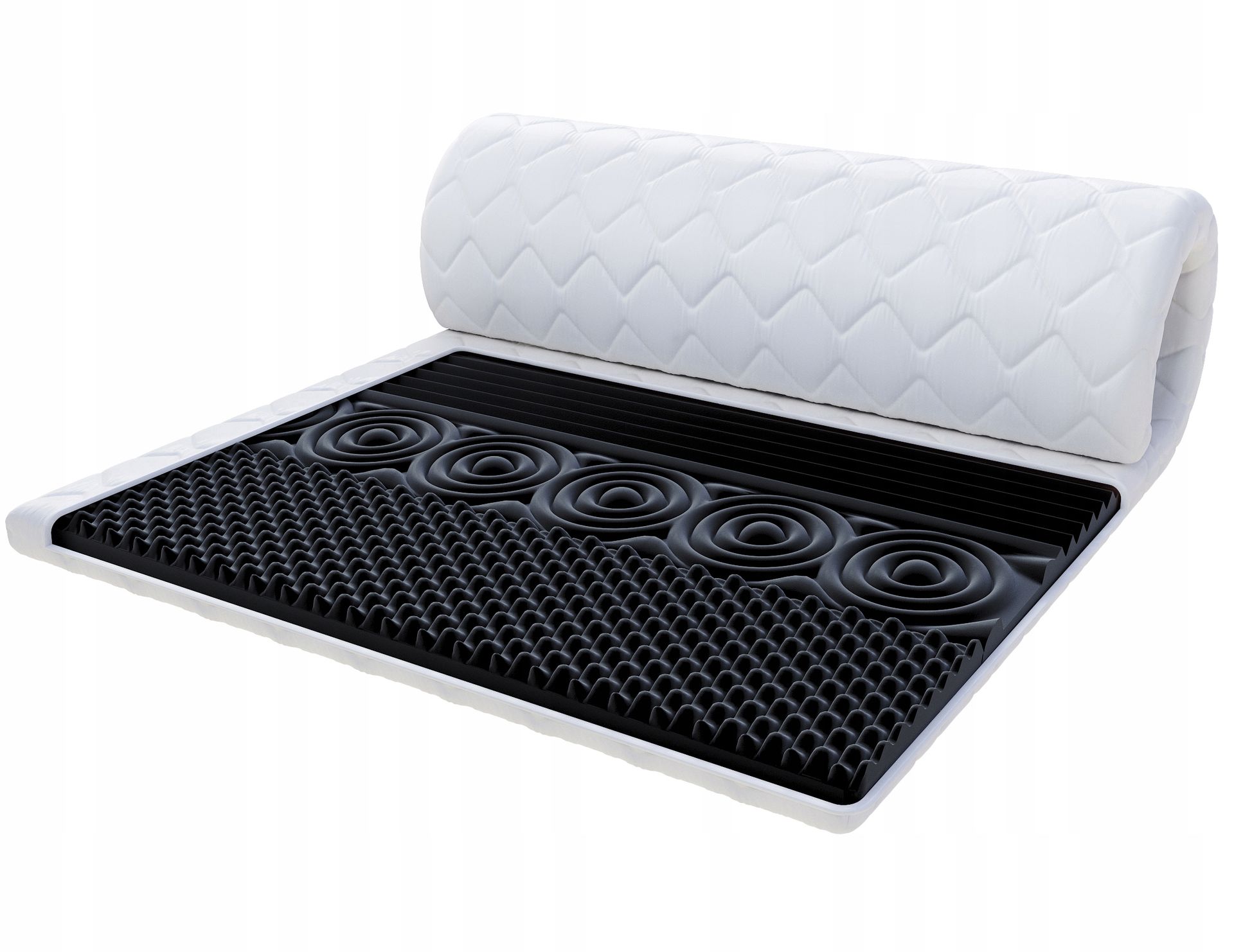 Materac nawierzchniowy 140x200 Unico topper masujący 8cm