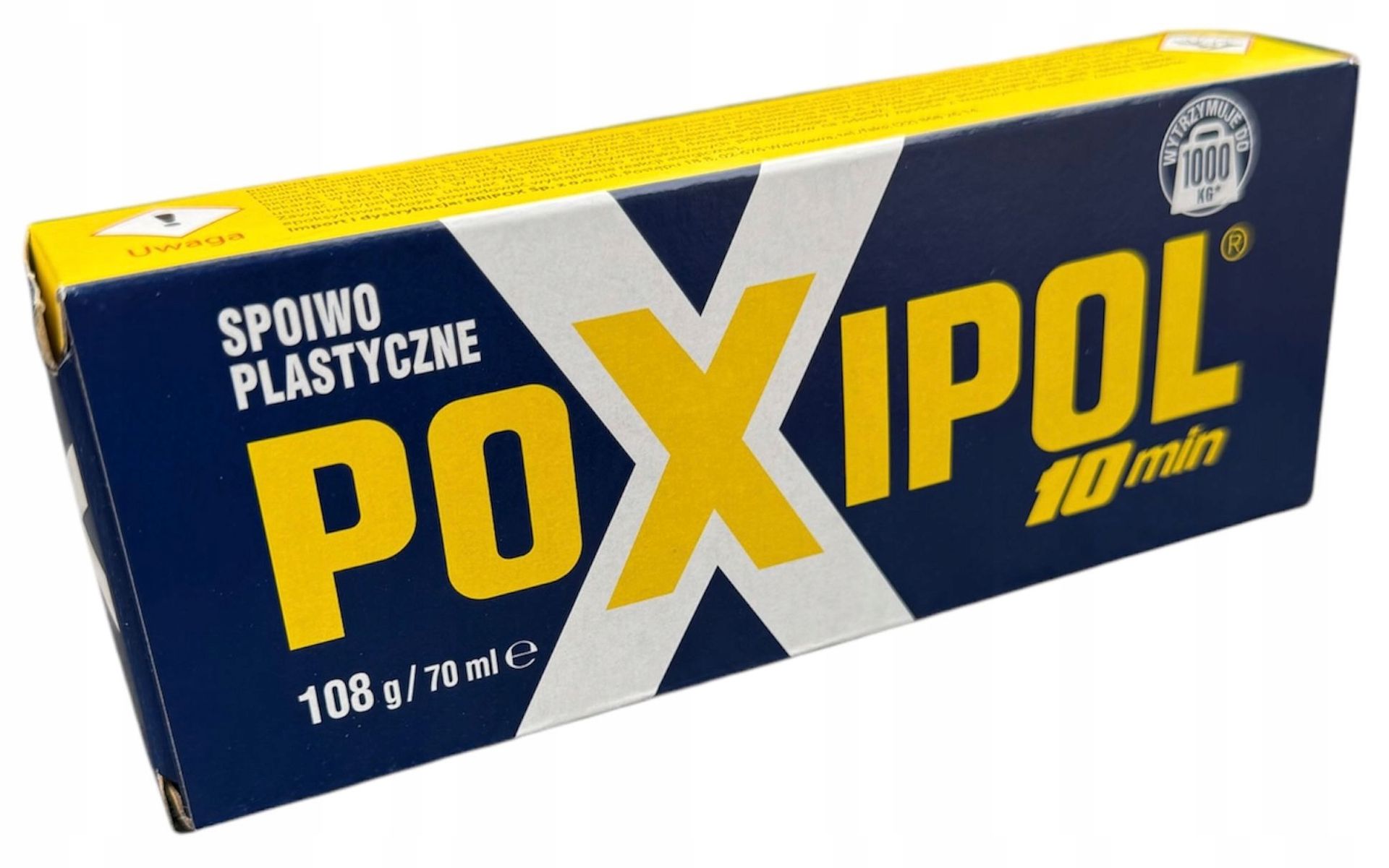 Klej dwuskładnikowy spoiwo plastyczne Poxipol szary metalizowany 108 g 70ml