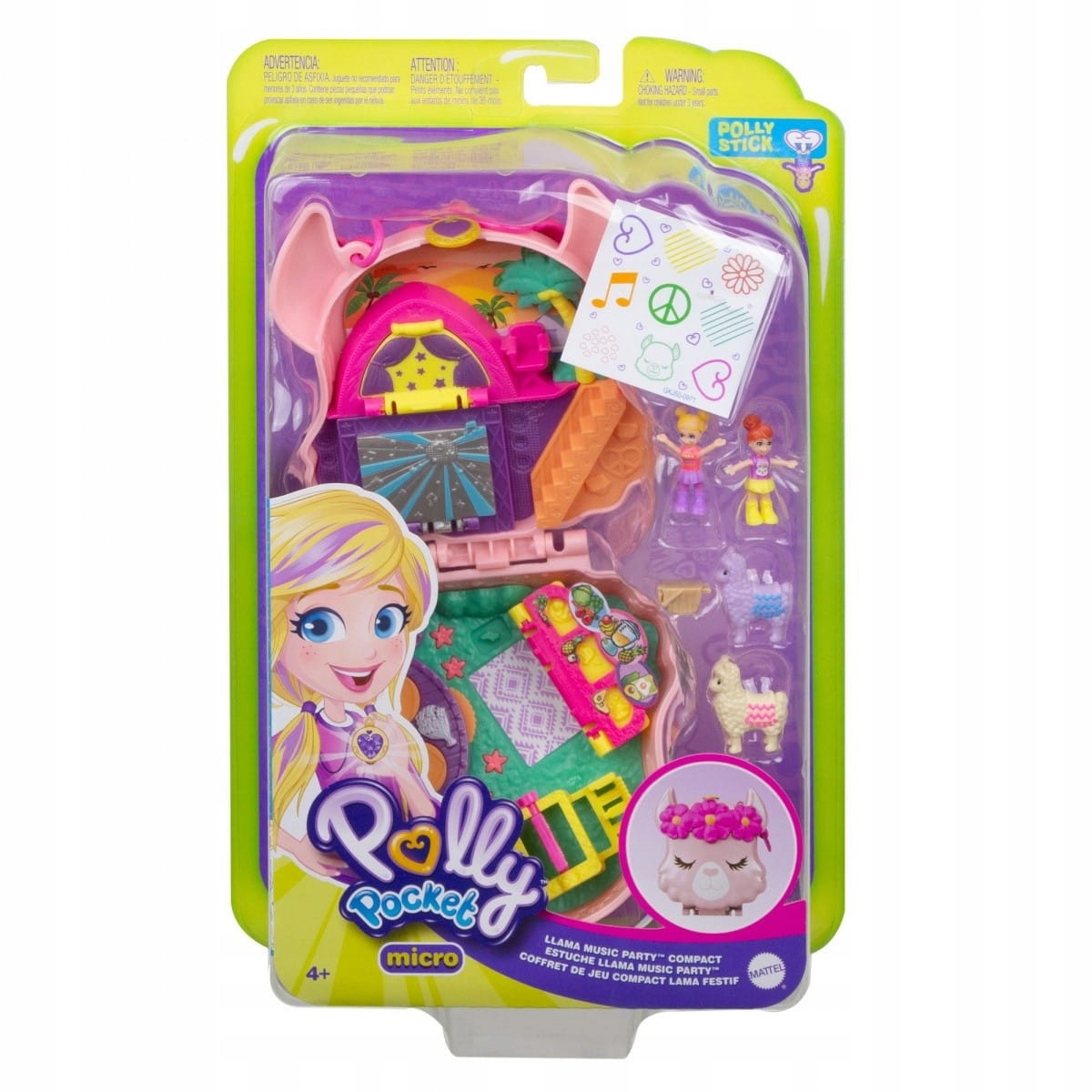 Polly Pocket Lama Party Zestaw w szkatułce walizka muzyczna GKJ50
