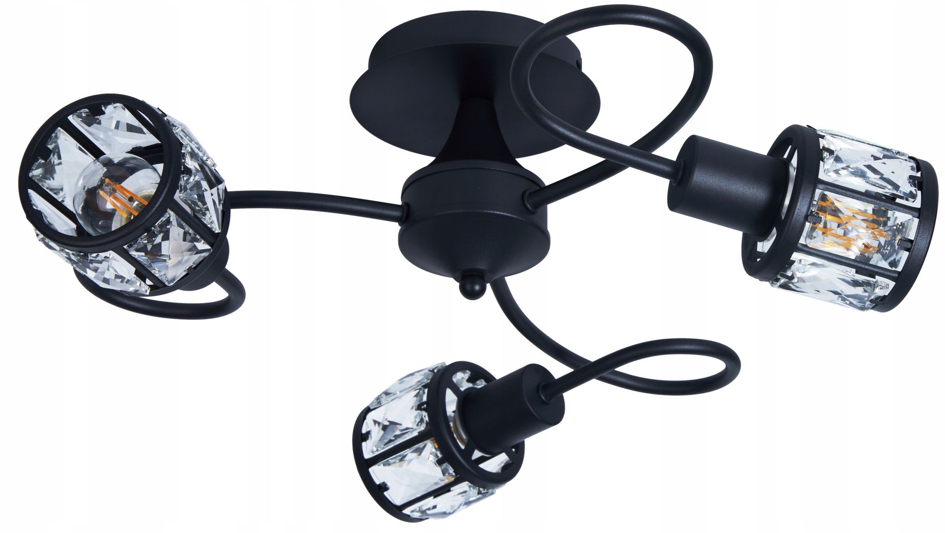 Lampa Wisząca Sufitowa Żyrandol Plafon Kryształki