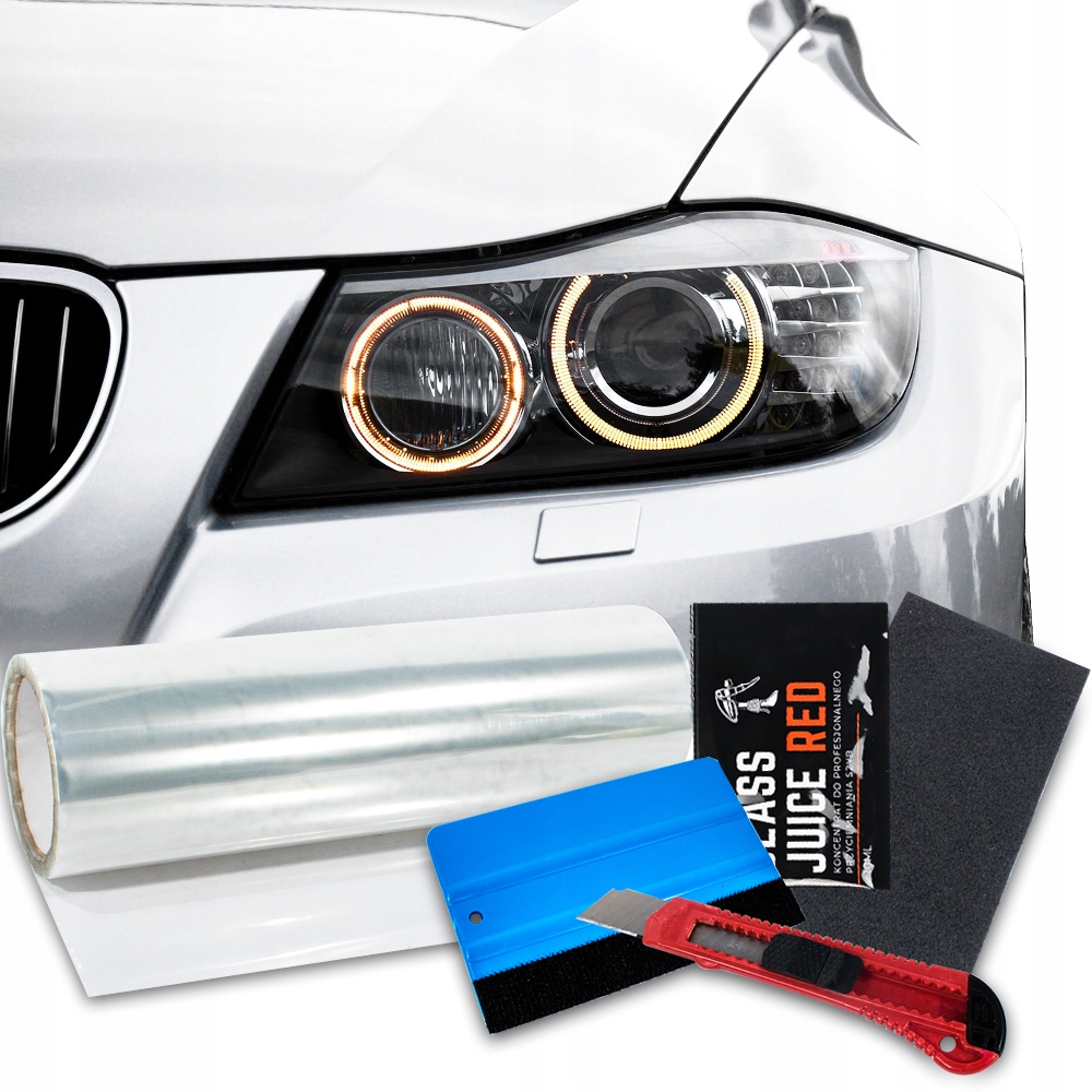 Folia Ochronna Ppf Do Lamp Zderzaków Karoserii Bezbarwna Transparentna