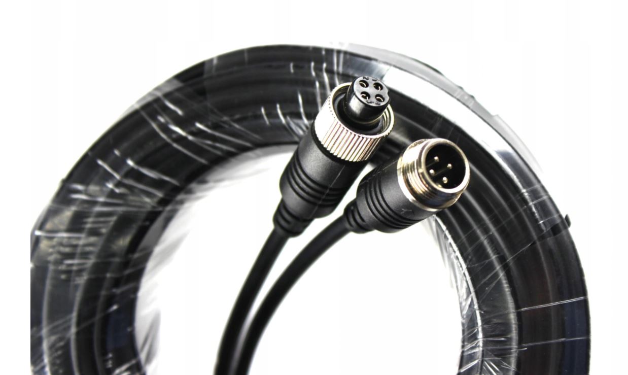 Przewód hermetyczny do kamery cofania 15M 4PIN B6X